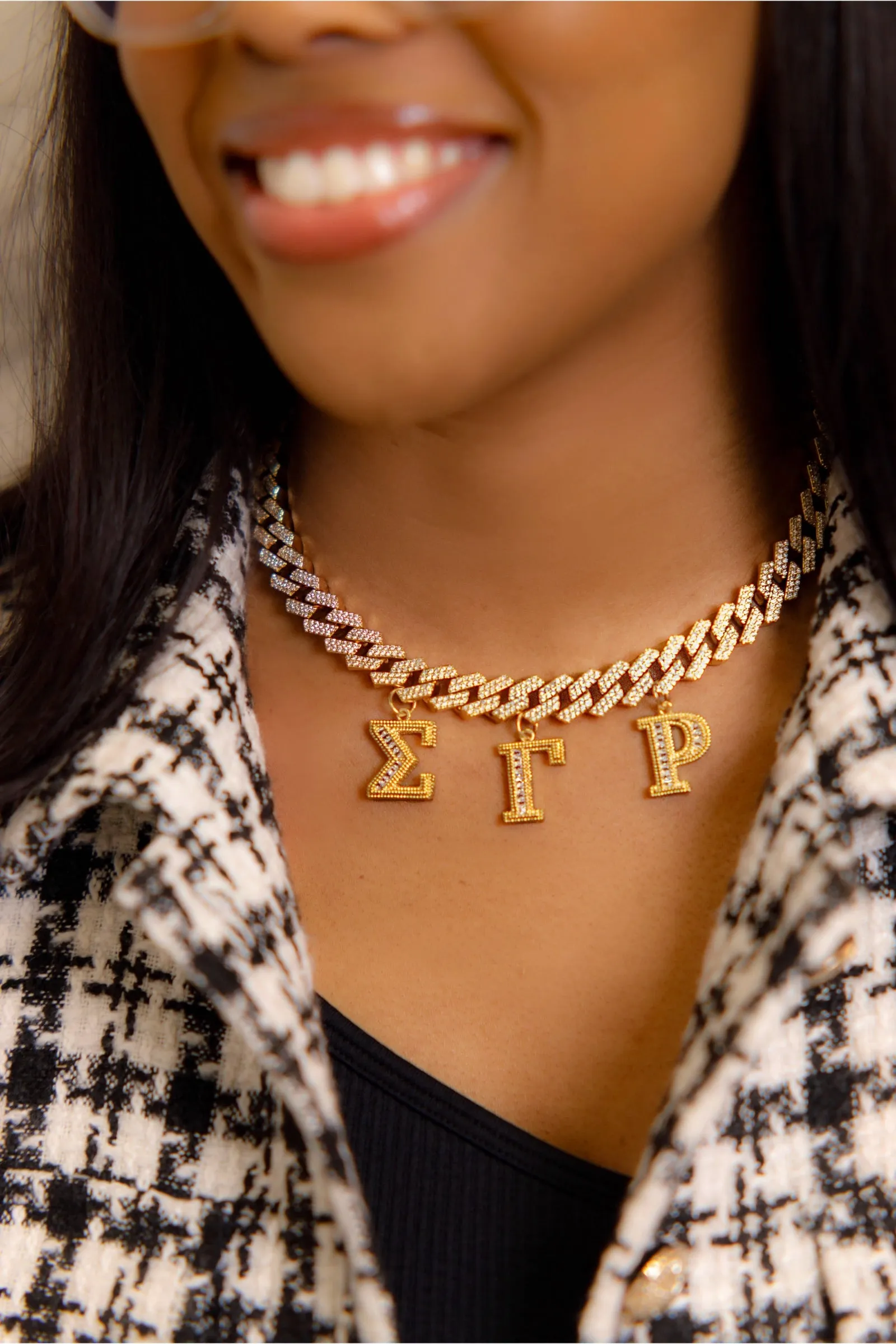 ΣΓΡ Cuban Link Necklace