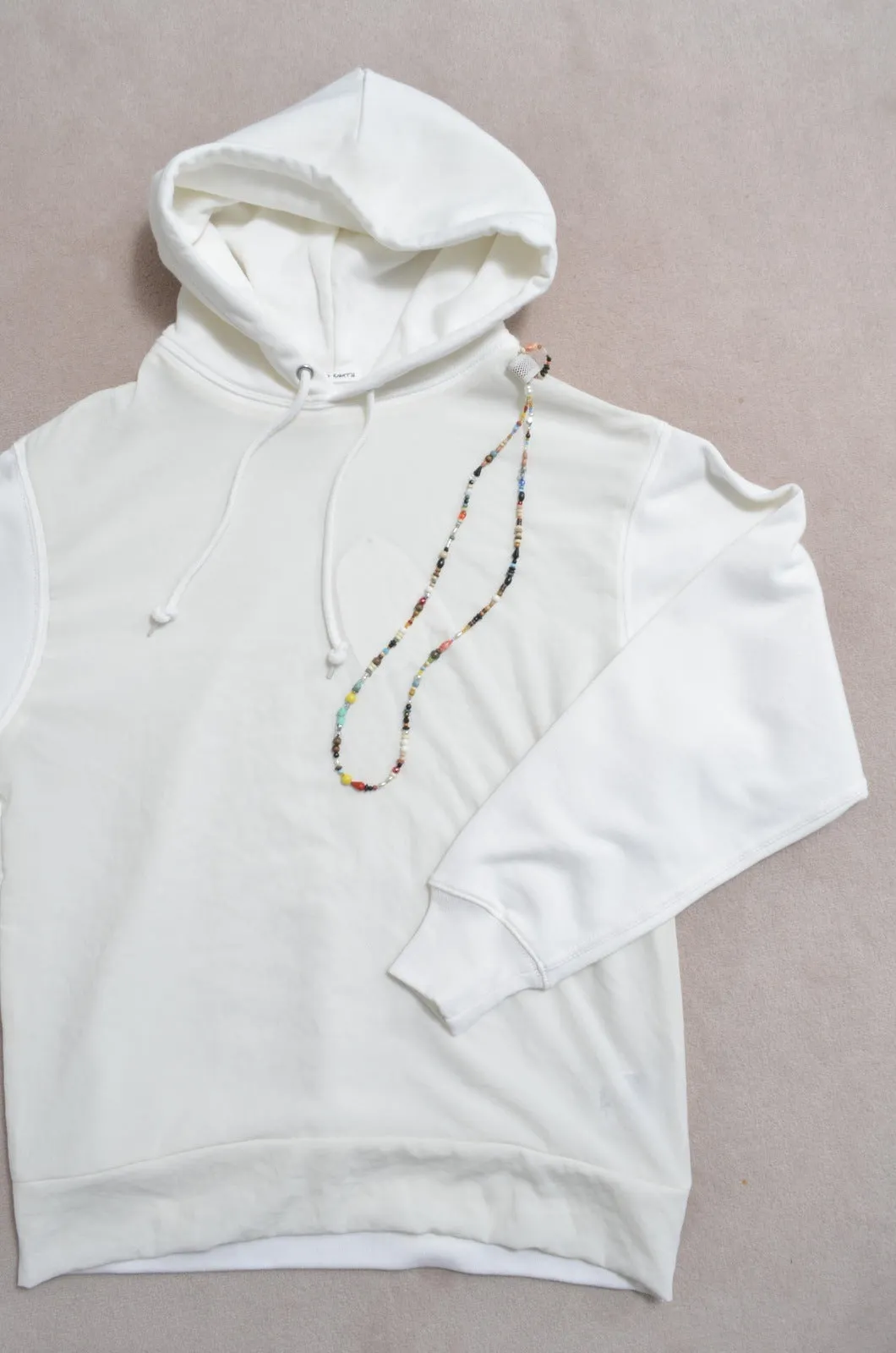 CHIFFON HOODIE (ACCESSORIES) / WHT