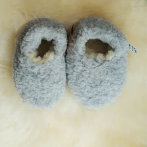 Childrens Slippers -Light Grey