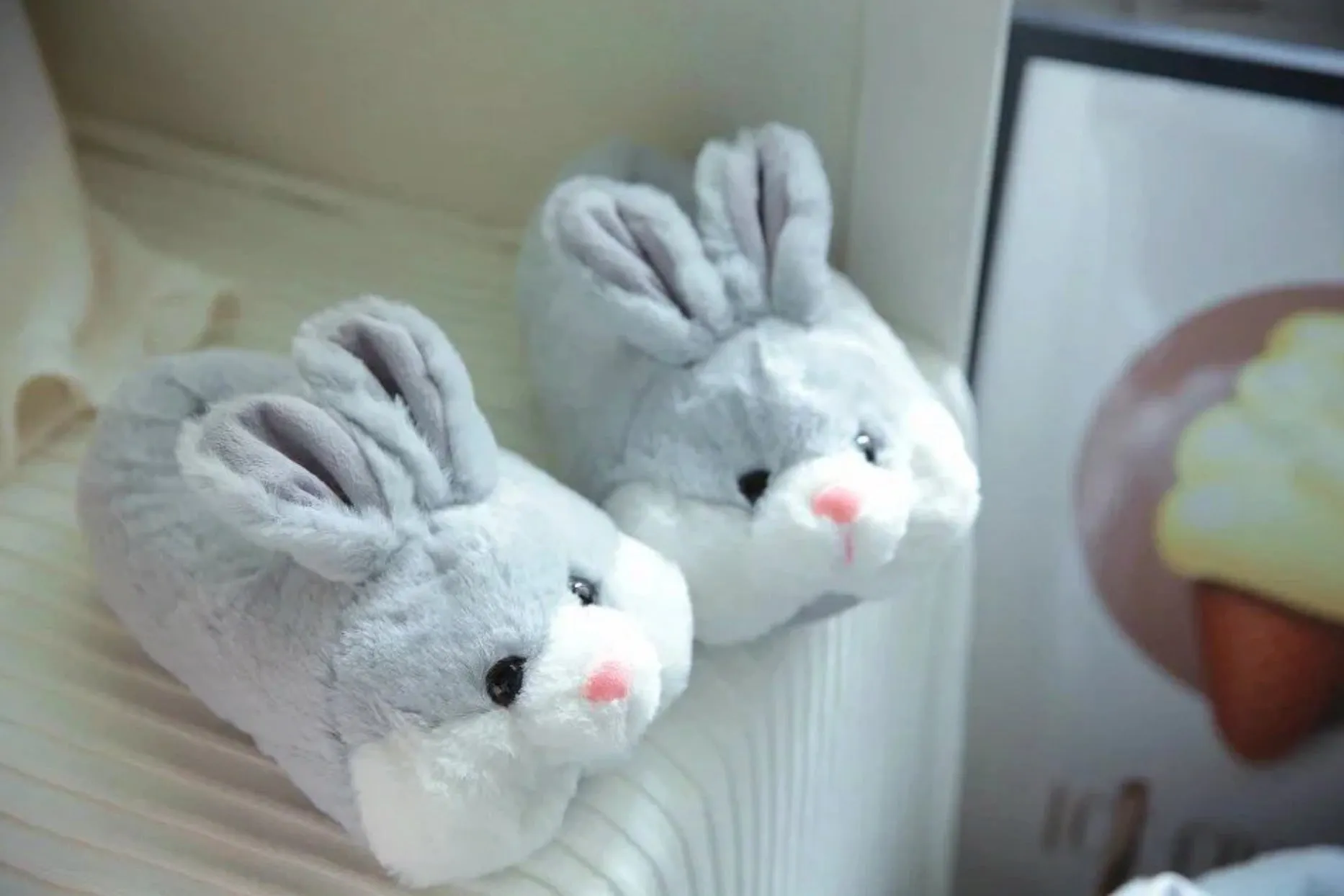 Fuzzy Bunny Slippers